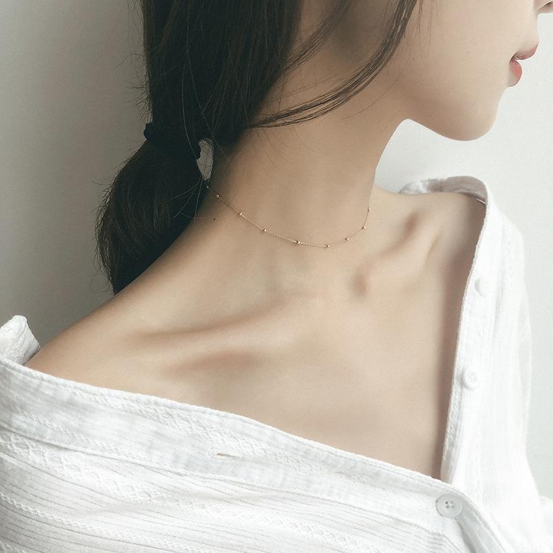 Other Fashion Jewelry Bohemia Bead Chain Necklace 925 Sterling Silver Chokers Necklaces For Women Classic Clavicle WYK-02
Other Fashion Jewelry Bohemia Bead Chain Necklace 925 Sterling Silver Chokers Necklaces For Women Classic Clavicle WYK-02