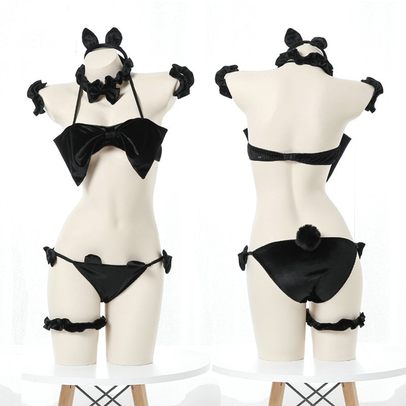 Japanese Sexy Lingerie Cat Cosplay Costume Lolita Bowknot Bra and Panty Set Cute Maid Tankini Swimsuit Anime Bikini Swimwear Set
Japanese Sexy Lingerie Cat Cosplay Costume Lolita Bowknot Bra and Panty Set Cute Maid Tankini Swimsuit Anime Bikini Swimwear Set