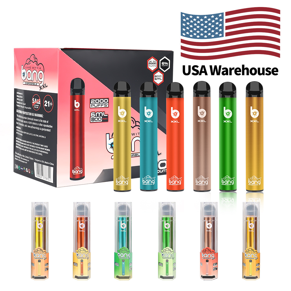 Puff Bar Plus Bang xxl Disposable E Cigarettes Vape Pen 800 1600 2000 Puffs 800mAh Battery Pre-filled 6ml Pod USA Warehouse Vapes Vaporizer
Puff Bar Plus Bang xxl Disposable E Cigarettes Vape Pen 800 1600 2000 Puffs 800mAh Battery Pre-filled 6ml Pod USA Warehouse Vapes Vaporizer
