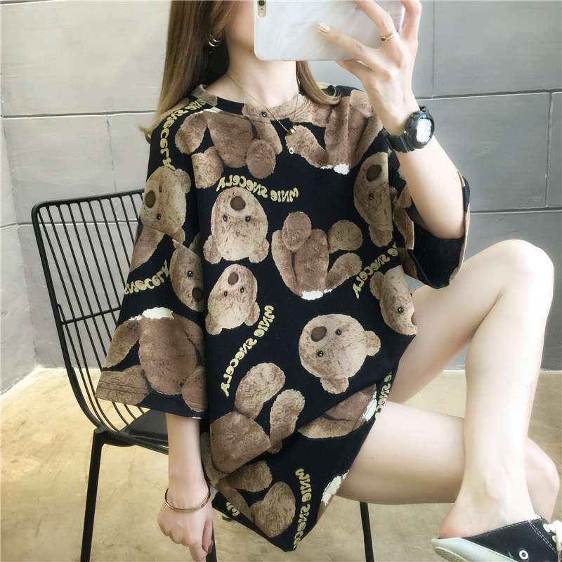 Women Aesthetic Harajuku Short Sleeve Cute Shirt O Neck Top Plus Size Women T-shirt Clothing Bear Cartoon Print T Shirts Casual, White
Women Aesthetic Harajuku Short Sleeve Cute Shirt O Neck Top Plus Size Women T-shirt Clothing Bear Cartoon Print T Shirts Casual, White
