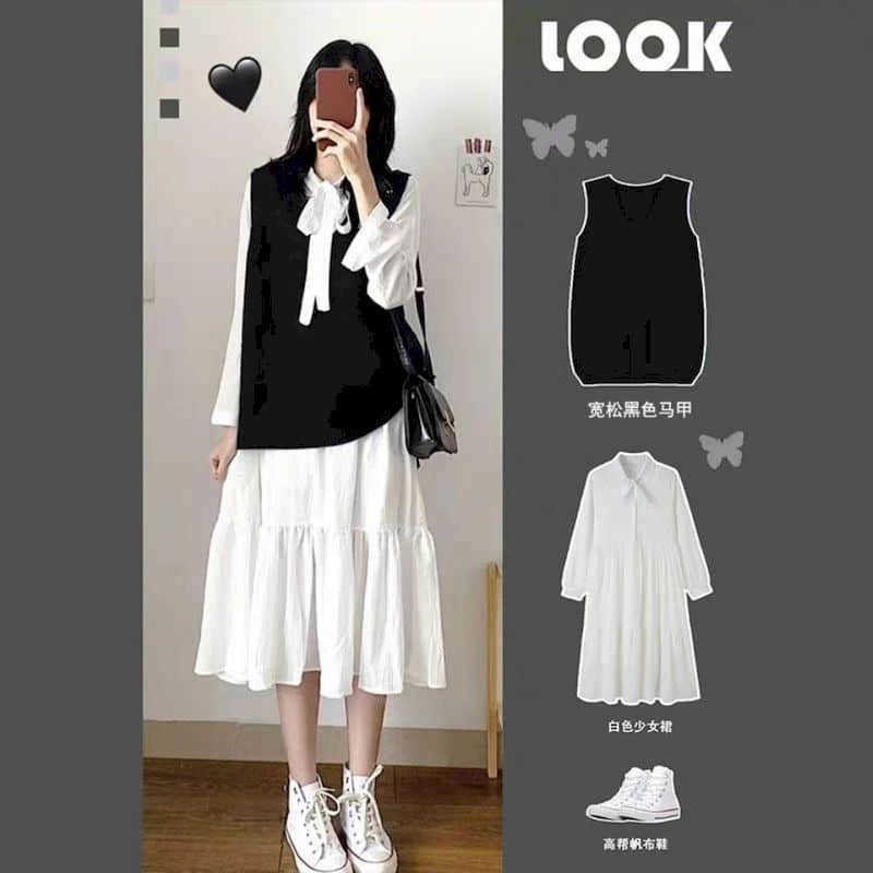 Ladies dress suit Literary goddess spring autumn women student Preppy Style Korean fresh vest + two-piece sets 210526, Pink dress b vest
Ladies dress suit Literary goddess spring autumn women student Preppy Style Korean fresh vest + two-piece sets 210526, Pink dress b vest