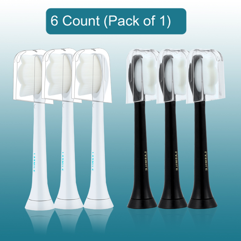 Toothbrush Replacement Heads Compatible with Philips Sonicare ProtectiveClean Electric Toothbrushs Handles 6-Pack diamond white/black
Toothbrush Replacement Heads Compatible with Philips Sonicare ProtectiveClean Electric Toothbrushs Handles 6-Pack diamond white/black
