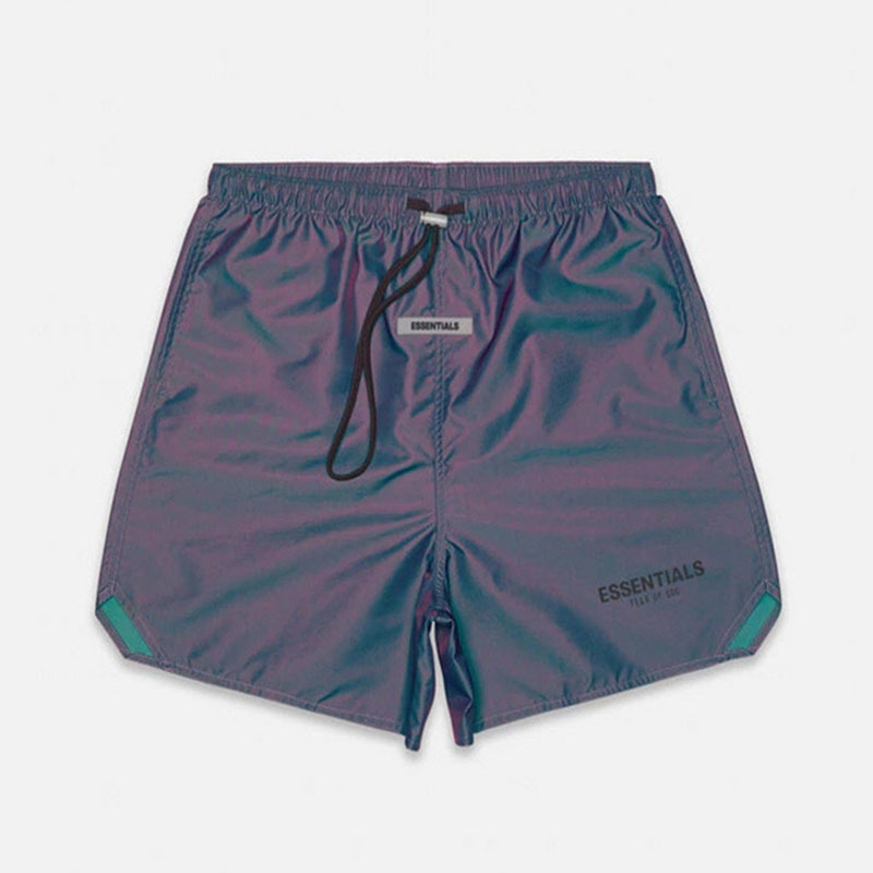 Fear of God Essentials Fog 3m Reflective Nylon Laser Colorful Drawstring Shorts, Laser violet
Fear of God Essentials Fog 3m Reflective Nylon Laser Colorful Drawstring Shorts, Laser violet