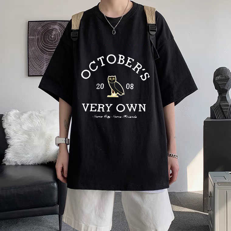 October's 2008 Very Own Letter Tee Owl Print Tshirt Summer Men Women Fashion All-match T-shirt Couples Loose Street Short Sleeve, White;black
October's 2008 Very Own Letter Tee Owl Print Tshirt Summer Men Women Fashion All-match T-shirt Couples Loose Street Short Sleeve, White;black