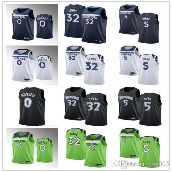 Men Women Youth Minnesota Timberwolves 0 D Angelo Russell 5 Gorgui Dieng 32 Karl-Anthony Towns Basketball Jerse, Colour
Men Women Youth Minnesota Timberwolves 0 D Angelo Russell 5 Gorgui Dieng 32 Karl-Anthony Towns Basketball Jerse, Colour