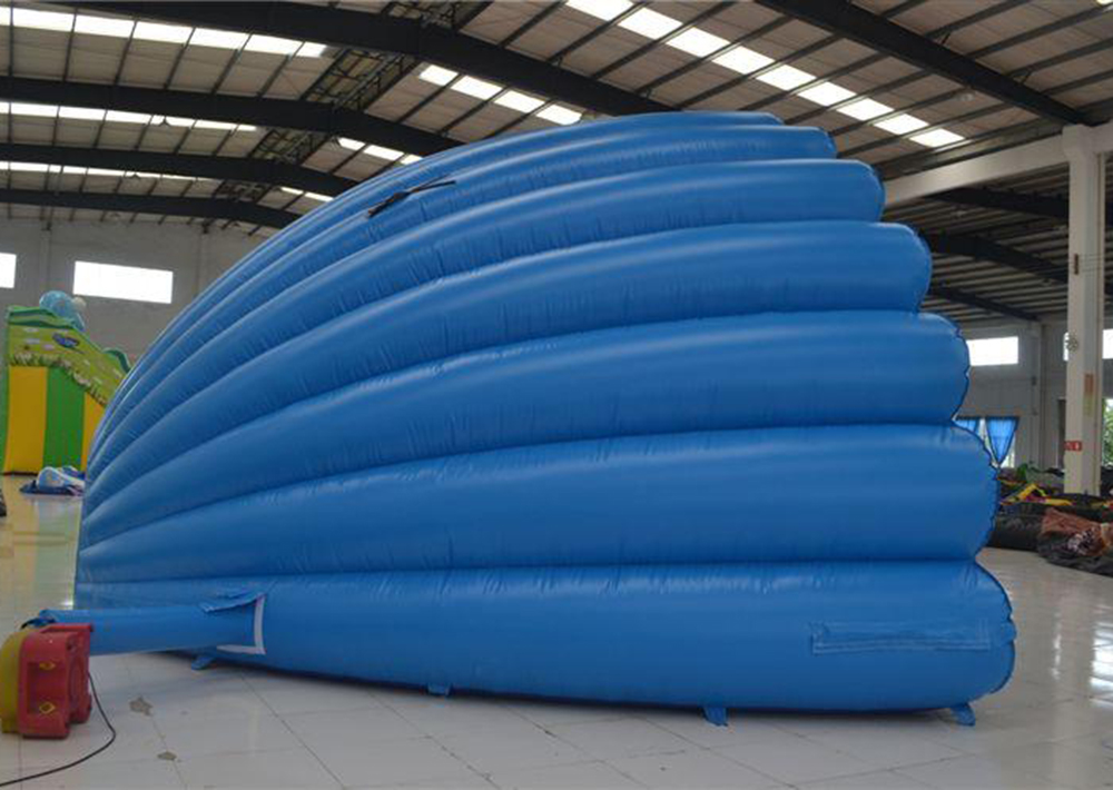 Attractive Outdoor inflatable clam shell tent, stage tent,air roof dome marquee structure for music festival