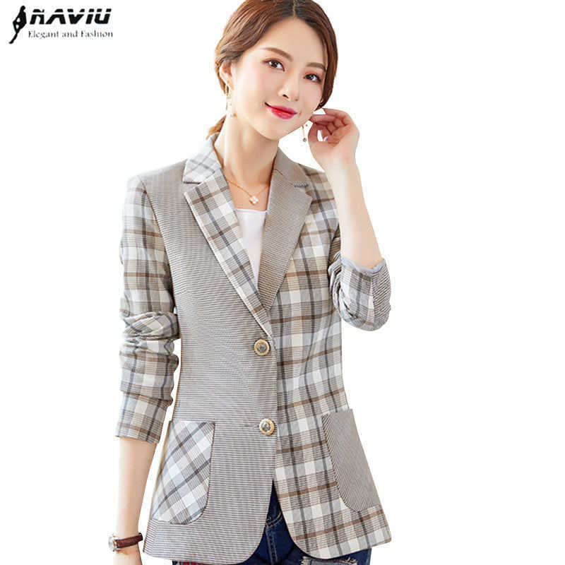 Naviu Fashion Plaid Patchwork Design Coat For Spring Women Blazer Office Style Unfirm Outwear 210604, Plaid blazer
Naviu Fashion Plaid Patchwork Design Coat For Spring Women Blazer Office Style Unfirm Outwear 210604, Plaid blazer