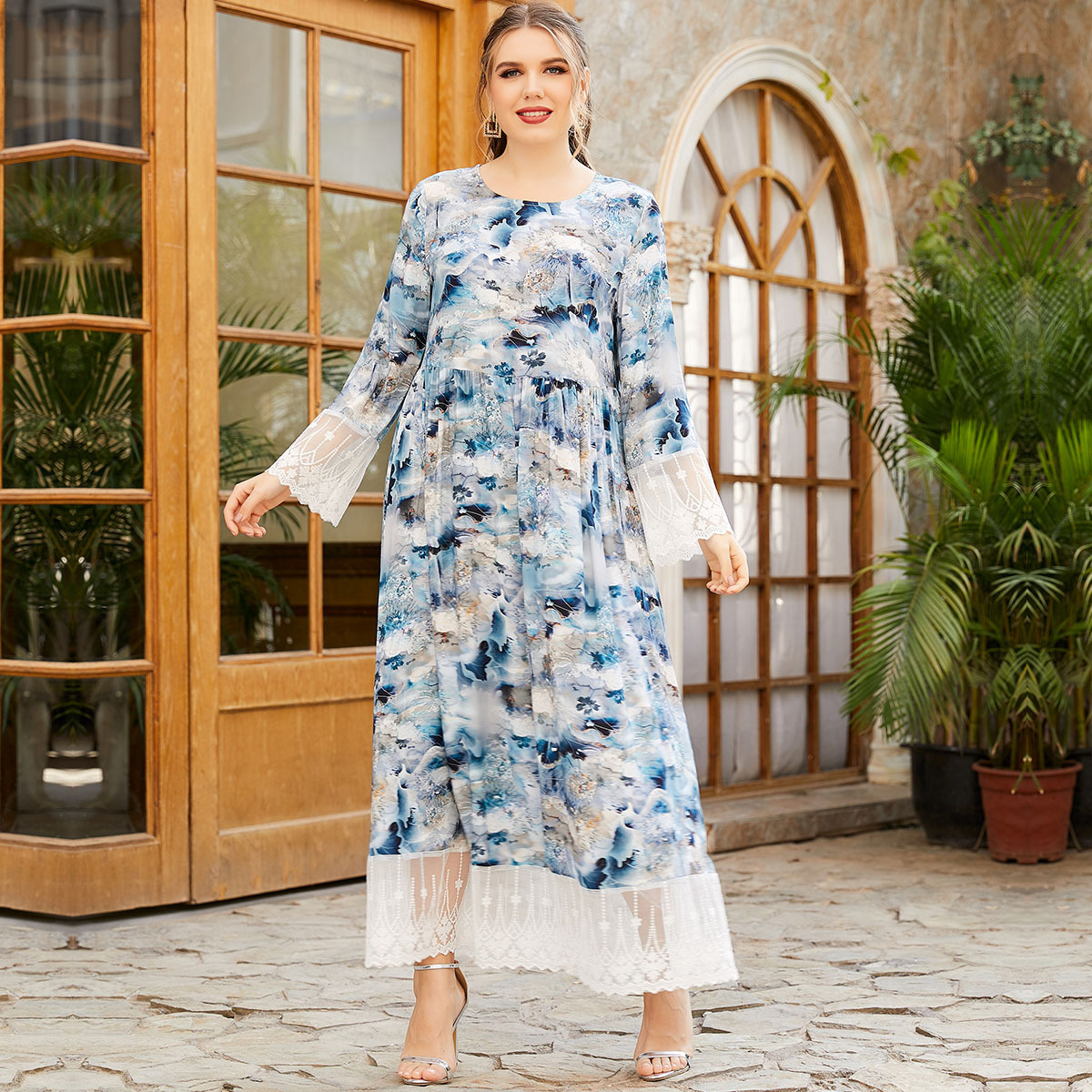 Ramadan Turkey India Muslim Dress Floral Lace-up Abaya Duabi Arabic Vestidos Moroccon Kaftan Islamic Clothing Jilbab Gown Robe
Ramadan Turkey India Muslim Dress Floral Lace-up Abaya Duabi Arabic Vestidos Moroccon Kaftan Islamic Clothing Jilbab Gown Robe