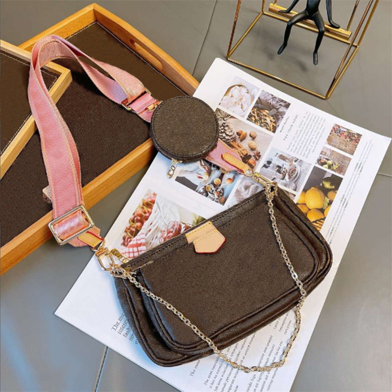 Designer Luxury Shoulder Cross Body Bags Women's Fashion handbags 3 pieces/set of mens wallet flower crossbody Multi Pochette bag Designers Luxurys ladies purses, Lj01
Designer Luxury Shoulder Cross Body Bags Women's Fashion handbags 3 pieces/set of mens wallet flower crossbody Multi Pochette bag Designers Luxurys ladies purses, Lj01