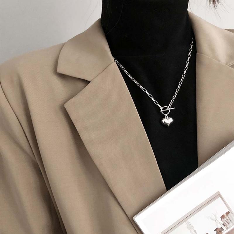 Simple Love Heart Charm Pendant Necklace Silver Color OT Clasp Chain For Women Jewelry Gifts Necklaces
Simple Love Heart Charm Pendant Necklace Silver Color OT Clasp Chain For Women Jewelry Gifts Necklaces