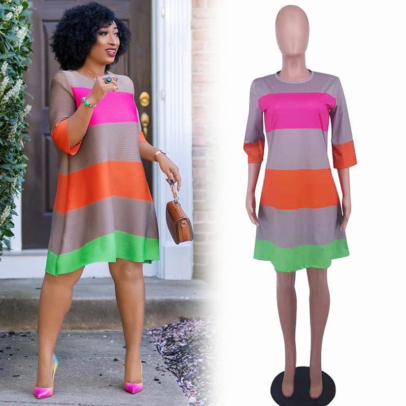 Large Women's Dress Spring And Autumn Small Fat Sister Pregnant Skirt Summer Two Piece