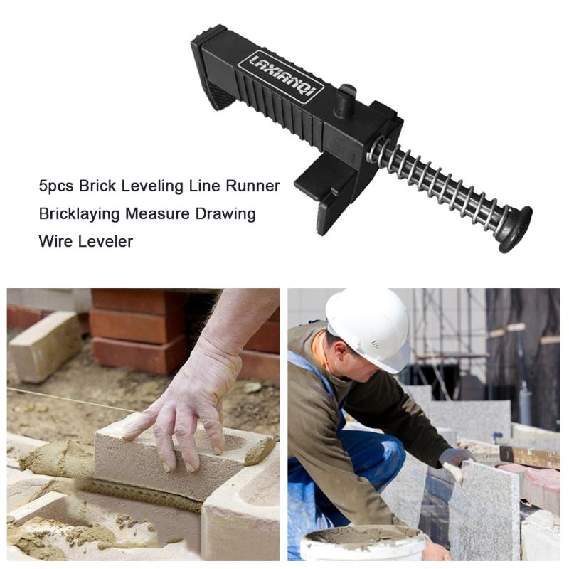 Professional Hand Tool Sets 5pcs Brick Leveling Line Runner Bricklaying Measuring Drawing Leveler Wire Puller Construction Masonry Building