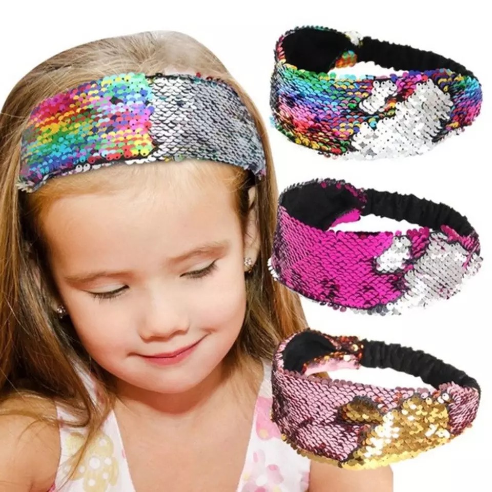 Baby Girl Newborn Headbands Lovely Sweet Sequin Hairbands Kids Toddler Elastic Soft Princess Turban Head Wrap Hair Accessories Children от DHgate WW