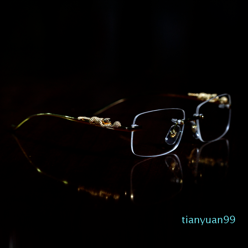 Leopard sunglasses Luxury Designer Glasses Men Women Eyeglass Frame Rectangular Lens Metal Gold Silver Cheetah Decoration Business
Leopard sunglasses Luxury Designer Glasses Men Women Eyeglass Frame Rectangular Lens Metal Gold Silver Cheetah Decoration Business