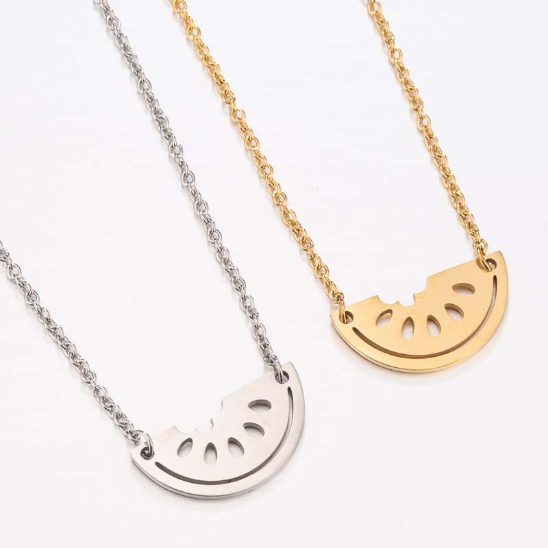 Color Delicate Beauty Brief Watermelon Chians Necklaces Materials Is Stainless Steel 316 No Easy Fade Anti-allergy Chains
Color Delicate Beauty Brief Watermelon Chians Necklaces Materials Is Stainless Steel 316 No Easy Fade Anti-allergy Chains