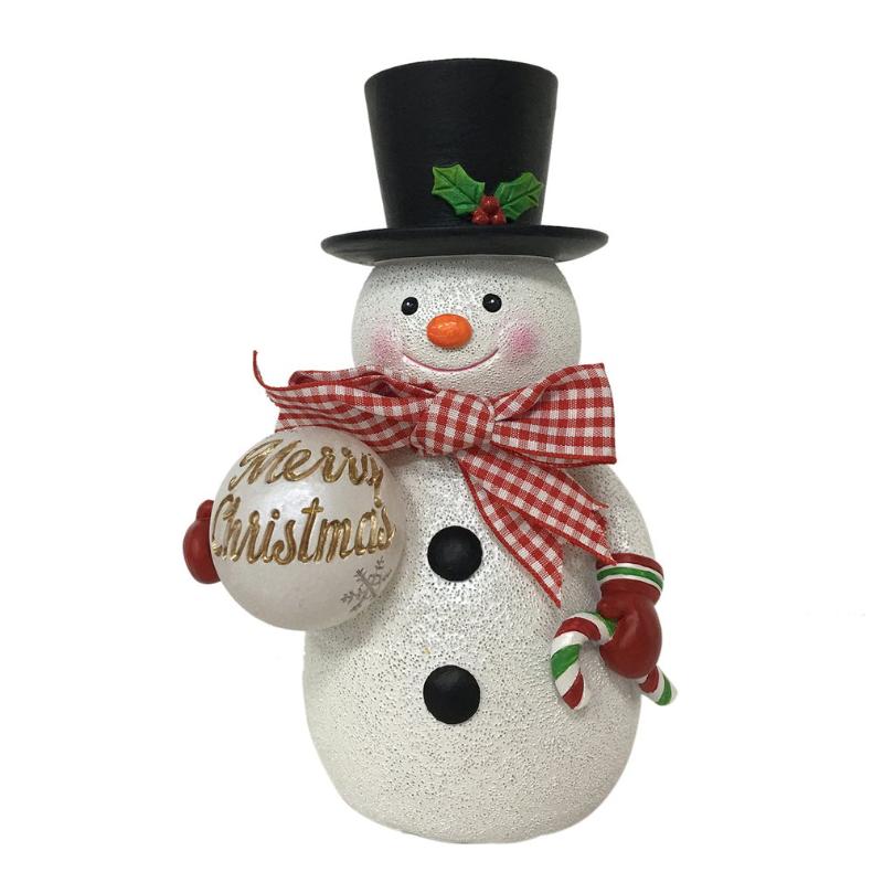 Christmas Decorations Luminous Snowman Bow Winter Home Interior Decoration Ornaments Resin Figurine Doll
Christmas Decorations Luminous Snowman Bow Winter Home Interior Decoration Ornaments Resin Figurine Doll