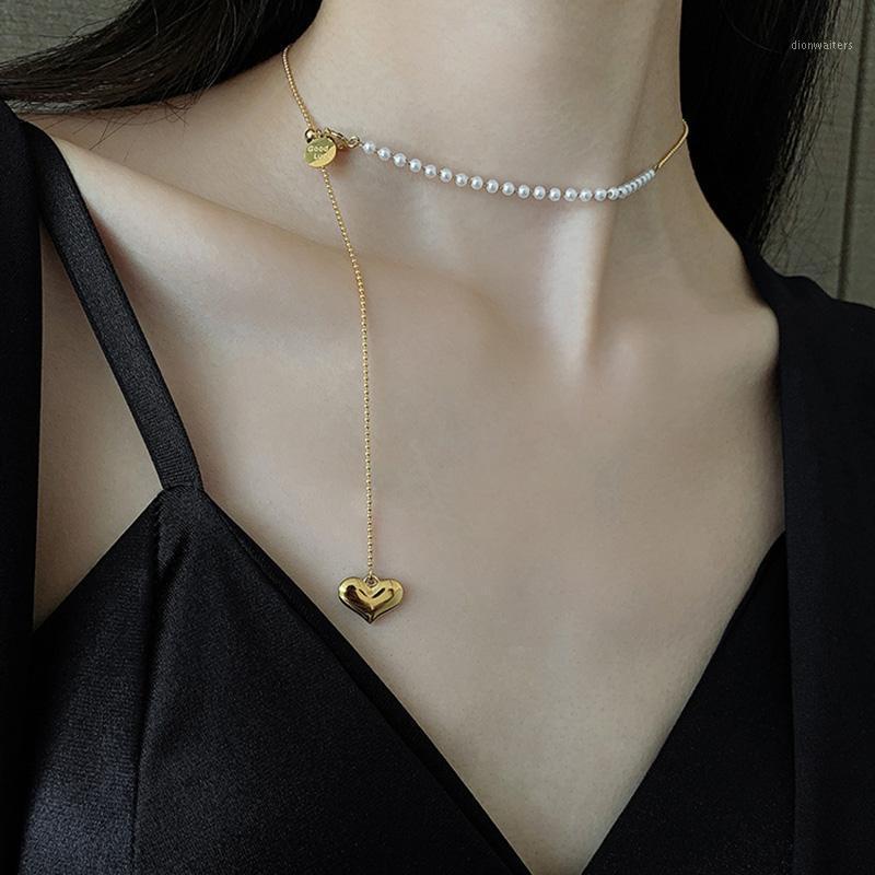 Chains COWBREAD Summer Necklace For Women Peach Heart-shaped Clavicle Chain Pearl Choker Women's Neck Jewelry
Chains COWBREAD Summer Necklace For Women Peach Heart-shaped Clavicle Chain Pearl Choker Women's Neck Jewelry