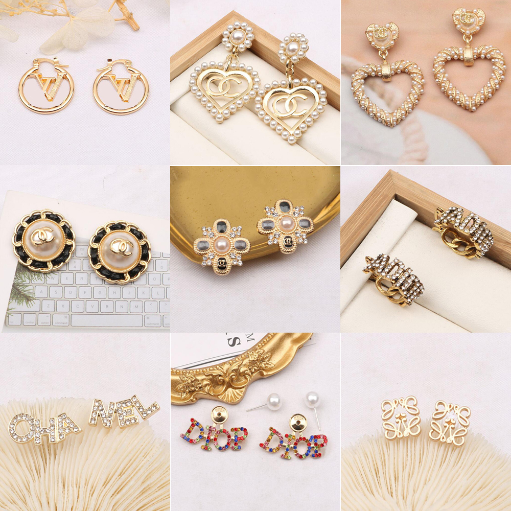 Design1-Design20 18K Gold Plated Classic Korea Designer Letters Stud Crystal Geometric Luxury Women Rhinestone Pearl Earring Wedding Party Jewerlry Accessories
Design1-Design20 18K Gold Plated Classic Korea Designer Letters Stud Crystal Geometric Luxury Women Rhinestone Pearl Earring Wedding Party Jewerlry Accessories