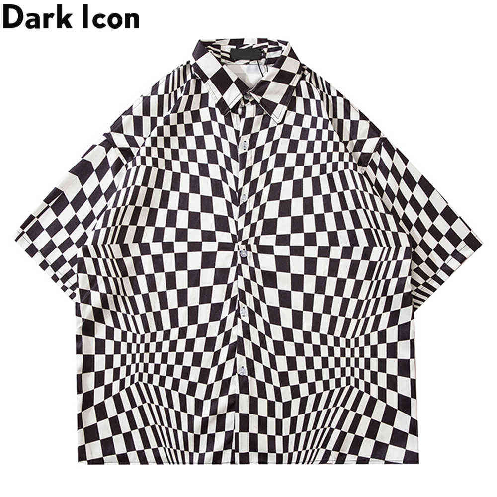 Checkered Oversize Men's Shirt Summer Geometric Loose Shirts for Man Male Blouse 210603, Black
Checkered Oversize Men's Shirt Summer Geometric Loose Shirts for Man Male Blouse 210603, Black