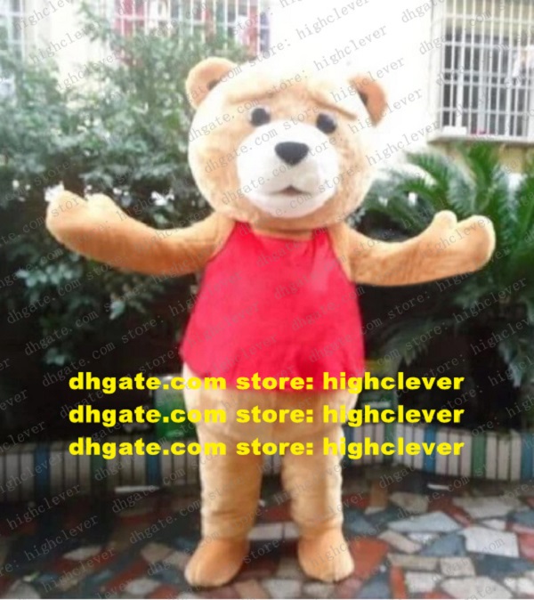 Brown Teddy Bear Mascot Costume Adult Cartoon Character Outfit Suit Commercial Promotion Marry Nuptials cx4051, Red;yellow
Brown Teddy Bear Mascot Costume Adult Cartoon Character Outfit Suit Commercial Promotion Marry Nuptials cx4051, Red;yellow