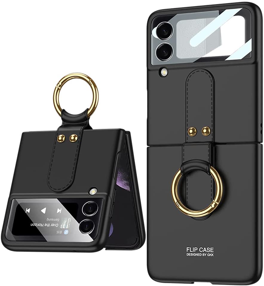 Cases for Samsung Galaxy Z Flip 3, Ultra Thin Matte PC Protective Cover with Ring, Hybrid 9H Glass All-Inclusive Camera Lens Protector Case
Cases for Samsung Galaxy Z Flip 3, Ultra Thin Matte PC Protective Cover with Ring, Hybrid 9H Glass All-Inclusive Camera Lens Protector Case