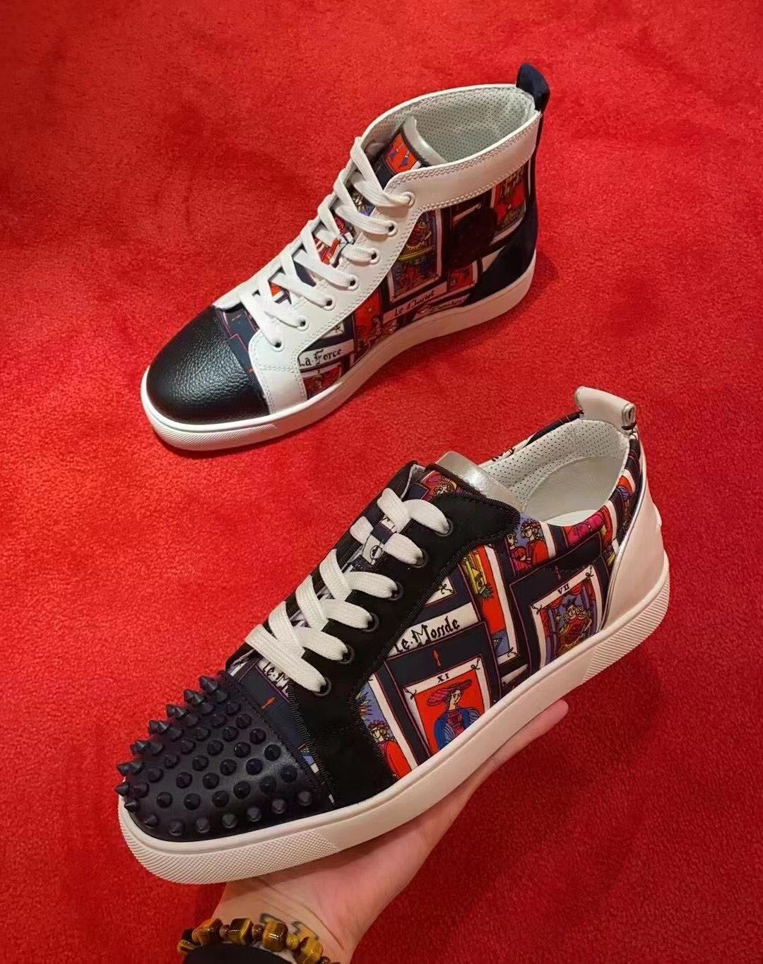 Fall Winter 21 Famous Red Bottom Sneakers Shoes Men,Women Luxury Studs Skateboard Walking Comfort Wholesale Footwear Trainer EU 35-47
Fall Winter 21 Famous Red Bottom Sneakers Shoes Men,Women Luxury Studs Skateboard Walking Comfort Wholesale Footwear Trainer EU 35-47
