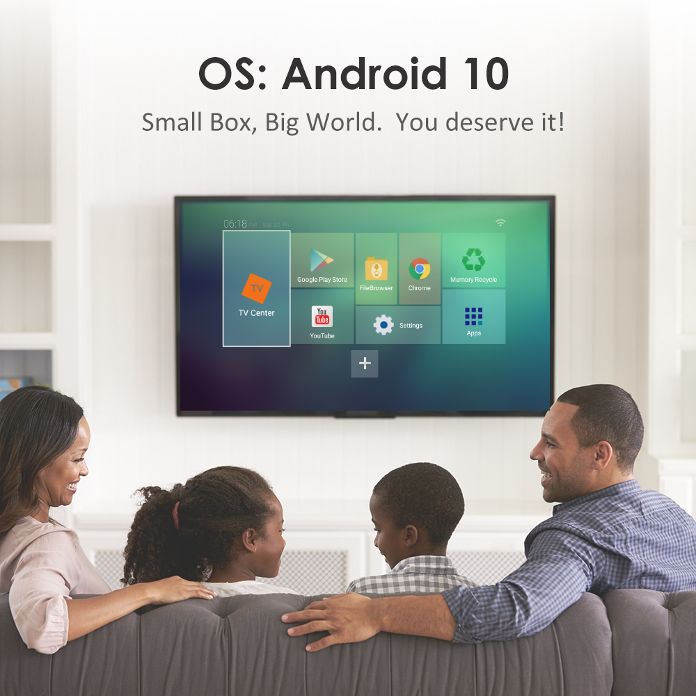 Smart Tanix A3 Android 10.0 TV Box 2.4G WIFI Allwinner H313 1G 8G vs X96Q Set top