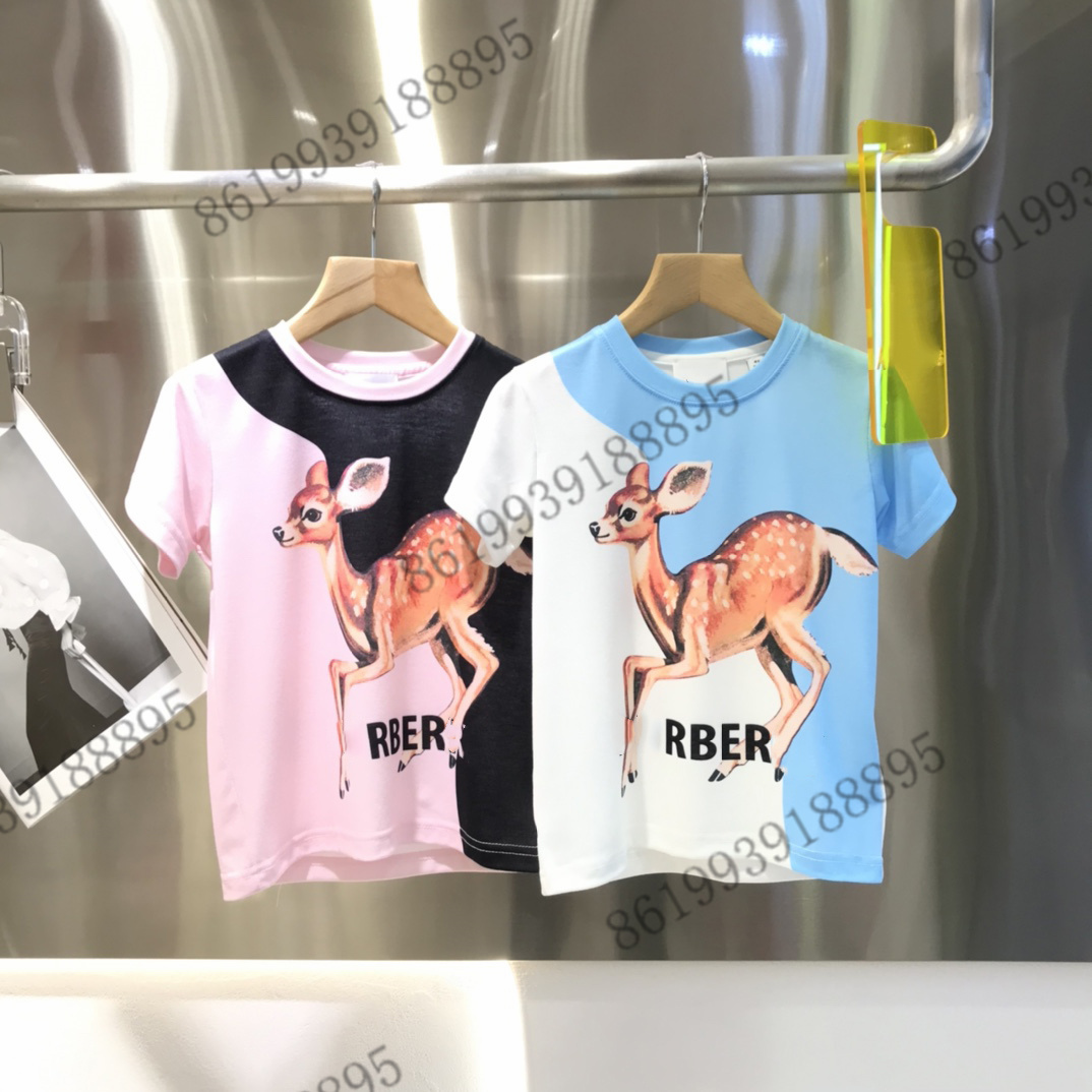 2022ss kids T-Shirt brand designer New Fawn Print Color block Round Neck Short Sleeve T-Shirts summer boys tops and tees kids cotton clothing, Blue
2022ss kids T-Shirt brand designer New Fawn Print Color block Round Neck Short Sleeve T-Shirts summer boys tops and tees kids cotton clothing, Blue