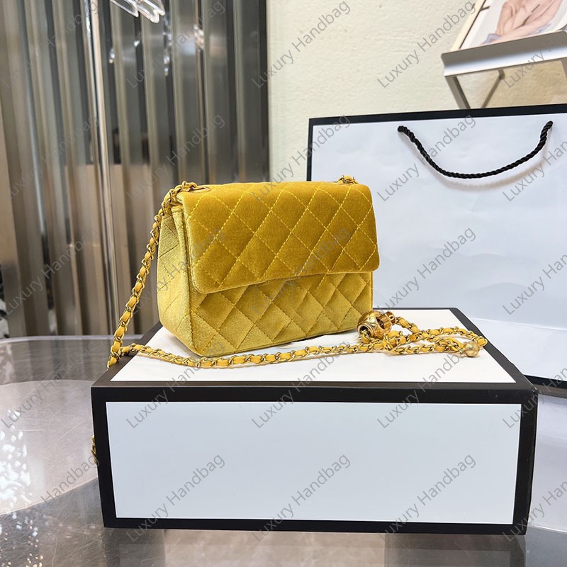 France Women Classic Mini Flap Square Bags Velvet Gold Ball Adjustable Shoulder Strap Quilted Matelasse Chain Crossbody Luxury Designer Sacoche Handbags 17C, Black
France Women Classic Mini Flap Square Bags Velvet Gold Ball Adjustable Shoulder Strap Quilted Matelasse Chain Crossbody Luxury Designer Sacoche Handbags 17C, Black
