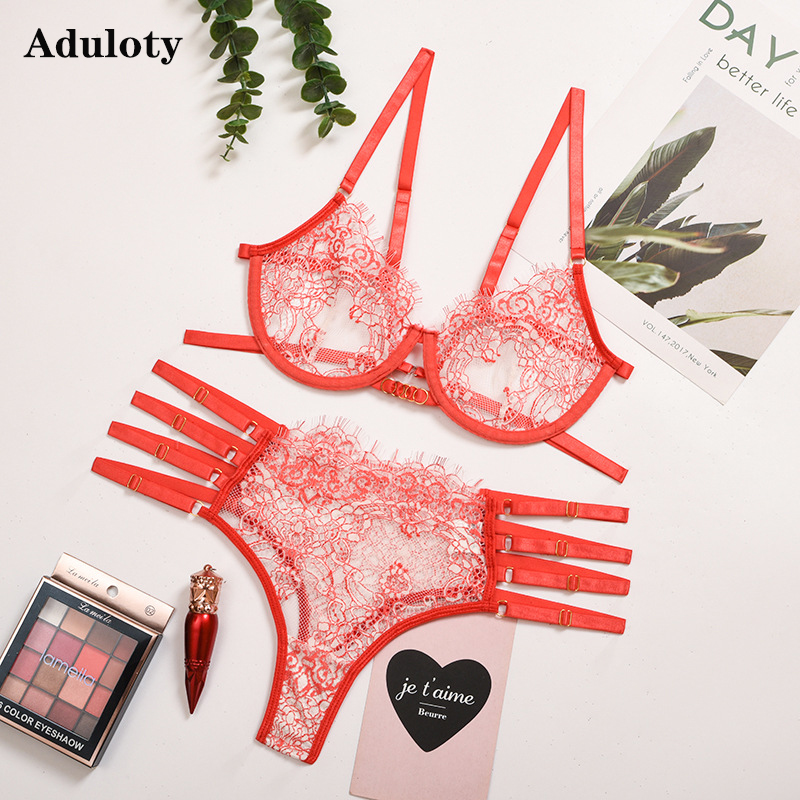 New tyle omens mbroidered eyelash lace cross sling with underwire underwear set underwire gather bra panties erotic lingerie, Red
New tyle omens mbroidered eyelash lace cross sling with underwire underwear set underwire gather bra panties erotic lingerie, Red