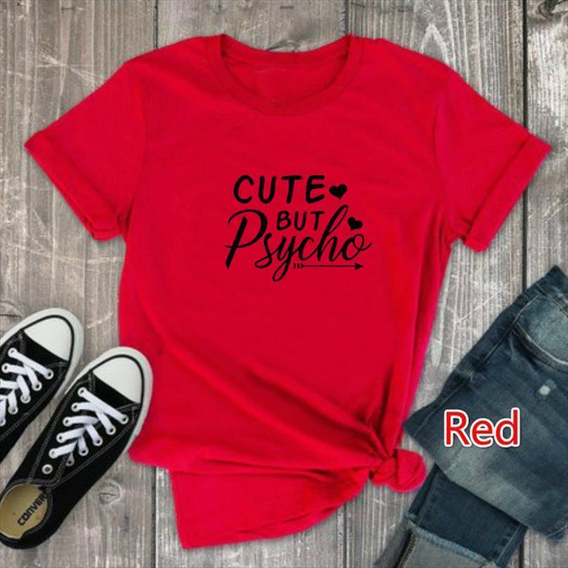 cute but psycho letter print mens t shirt men short sleeve o neck loose summer fashion girls tee mujer, White;black
cute but psycho letter print mens t shirt men short sleeve o neck loose summer fashion girls tee mujer, White;black