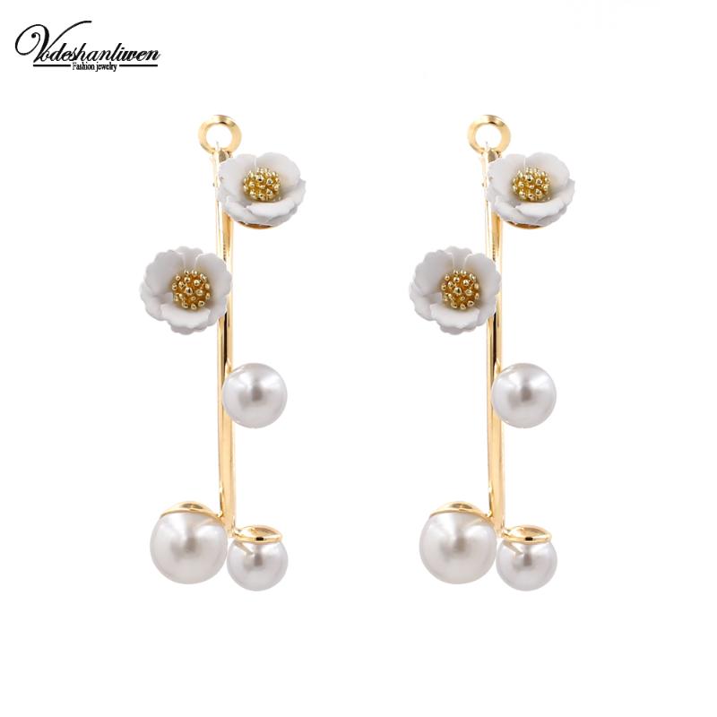 Dangle & Chandelier Vodeshanliwen Simulated Pearl Flower Earrings Bohemian Big Statement Fashion Women Vintage Jewelry, Silver
Dangle & Chandelier Vodeshanliwen Simulated Pearl Flower Earrings Bohemian Big Statement Fashion Women Vintage Jewelry, Silver