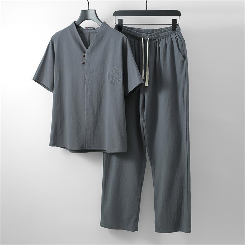 clothing large size husband men tracksuits summer suit linen t shirt fashion male set chinese style 8xl 9xl plus two, Gray
clothing large size husband men tracksuits summer suit linen t shirt fashion male set chinese style 8xl 9xl plus two, Gray