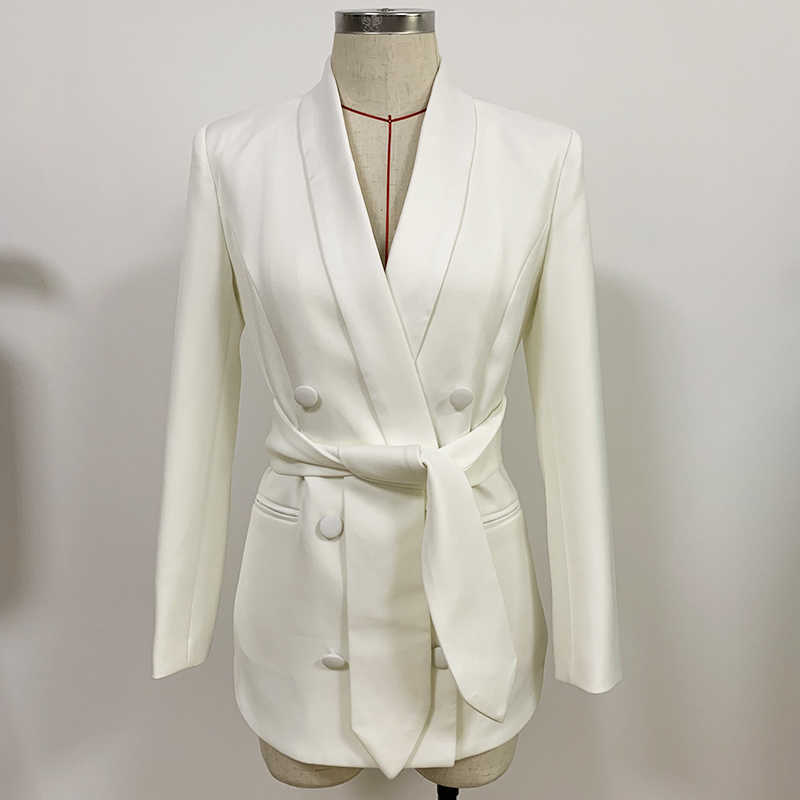 HIGH QUALITY est Designer Blazer Jacket Women's Double Breasted Satin Shawl Collar Belted 210526, Beige
HIGH QUALITY est Designer Blazer Jacket Women's Double Breasted Satin Shawl Collar Belted 210526, Beige