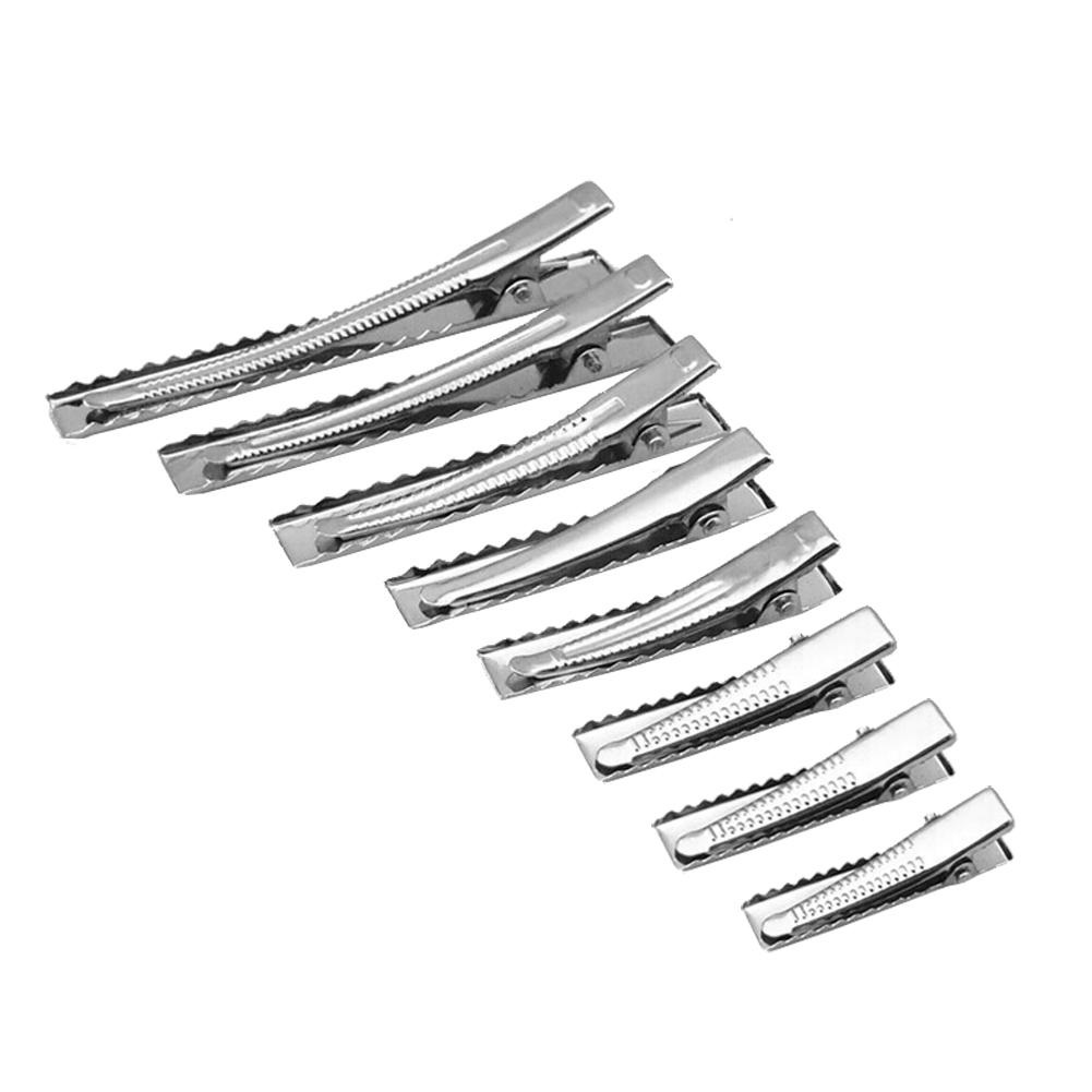 2021 Drop shipping Metal Hair Alligator Clips 35mm/40mm/45mm/55mm/65mm/75mm For Hair Style Tools Accessories 200pcs
