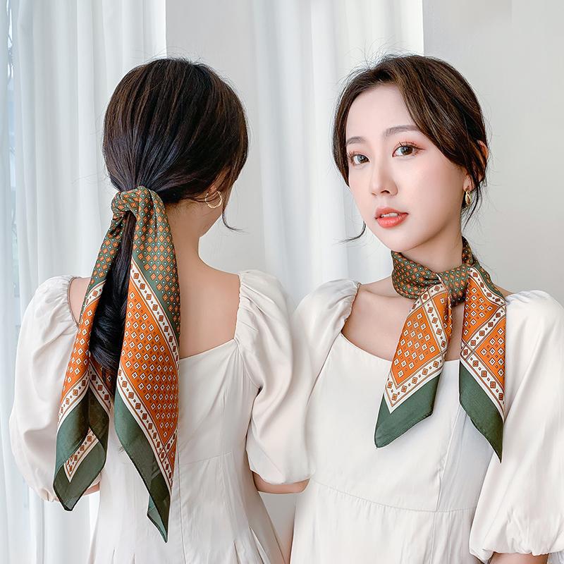 Scarves Square Silk Scarf Women Print Small Neck Fashion Hair Band Bag Foulard Bandana Neckerchief Shawls Wraps Hijab
Scarves Square Silk Scarf Women Print Small Neck Fashion Hair Band Bag Foulard Bandana Neckerchief Shawls Wraps Hijab