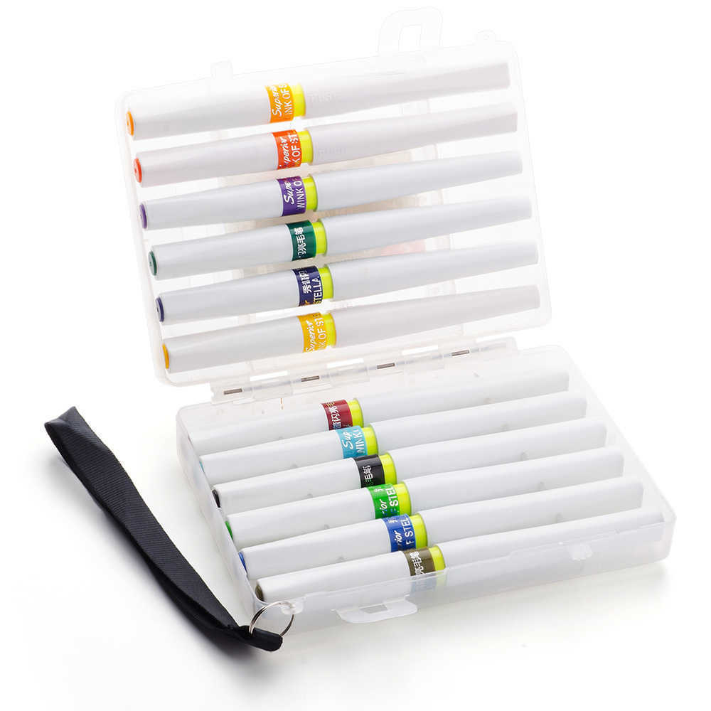 Markers Superior 12/24 Colors Wink of Stella Glitter Brush Sparkle Shine Pen Set For Drawing Writing 201212 BG3G
Markers Superior 12/24 Colors Wink of Stella Glitter Brush Sparkle Shine Pen Set For Drawing Writing 201212 BG3G
