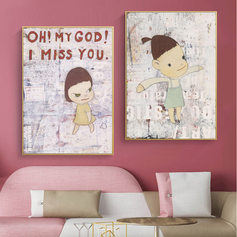 Yoshitomo Nara Canvas Art Cartoon Girl Japan Style Wall Poster Print Wall Pictures For Baby Kids Room Modern Cute Art
Yoshitomo Nara Canvas Art Cartoon Girl Japan Style Wall Poster Print Wall Pictures For Baby Kids Room Modern Cute Art