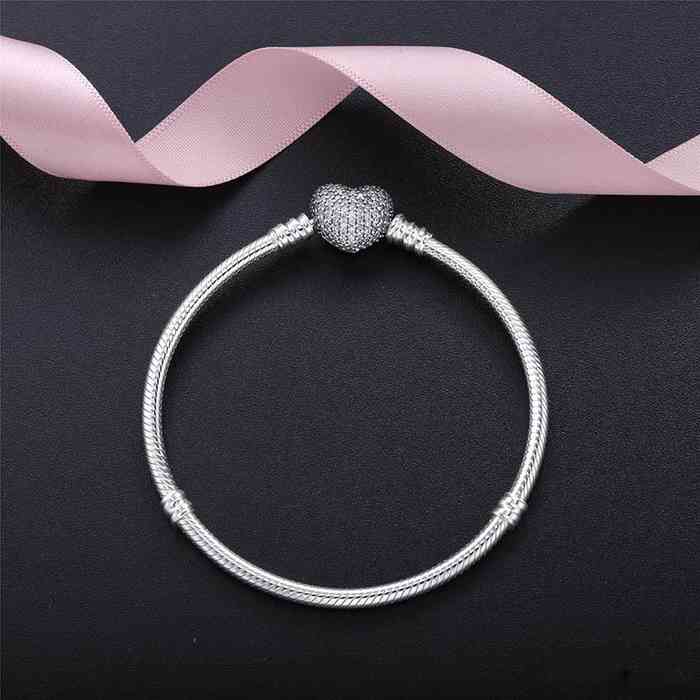 2021 Authentic 925 Sterling Silver Heart Charms Bracelet with box Fit Pandora European Beads Jewelry Bangle Real silver Bracelet for Women, Golden;silver
2021 Authentic 925 Sterling Silver Heart Charms Bracelet with box Fit Pandora European Beads Jewelry Bangle Real silver Bracelet for Women, Golden;silver
