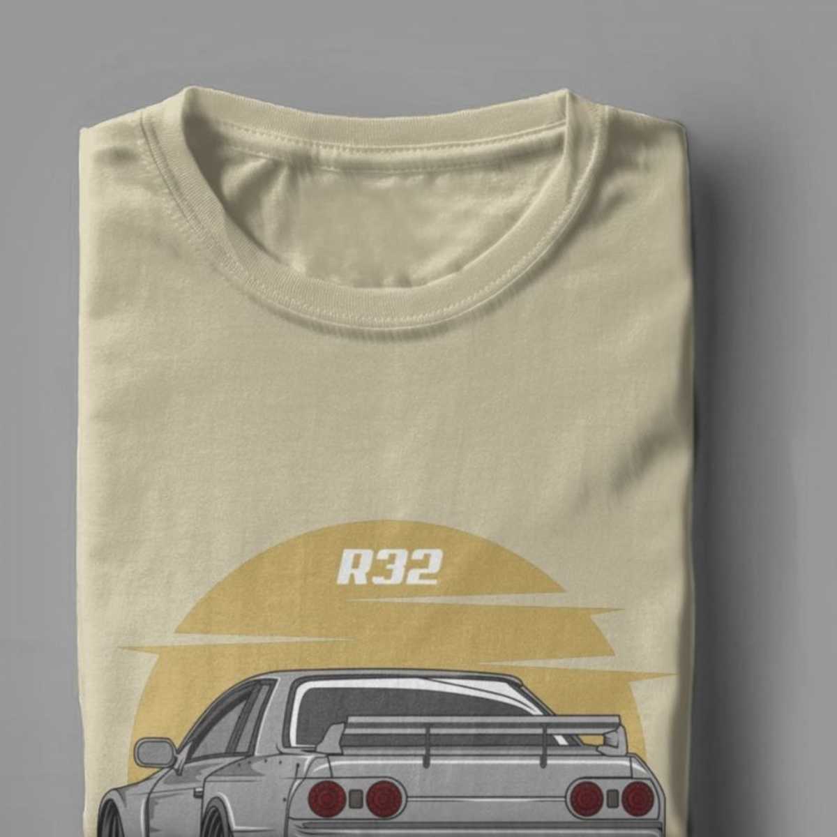 R32 Car Grey Legend JDM T-Shirt Japanese Sportcar Men T Shirts Novelty Purified Cotton Fitness Tees Streetwear 210629