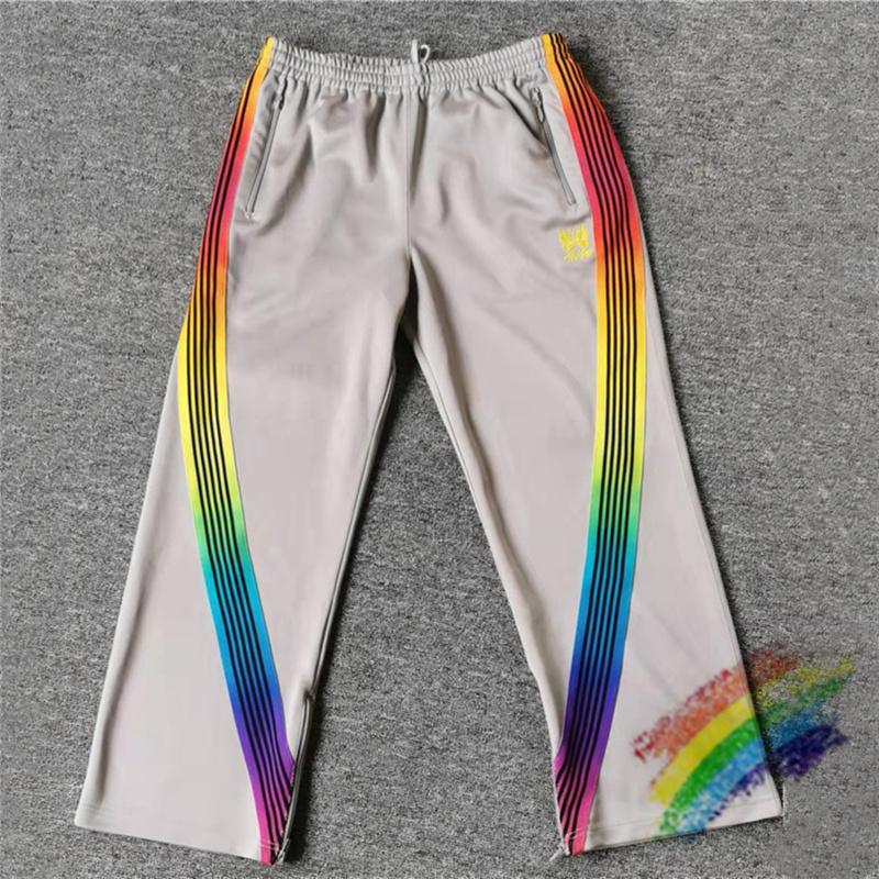 Men's Pants Rainbow Ribbon AWGE Needles Sweatpants Men Women 1:1 Quality Jogger Webbing Striped Trousers Butterfly Embroidery, Black
Men's Pants Rainbow Ribbon AWGE Needles Sweatpants Men Women 1:1 Quality Jogger Webbing Striped Trousers Butterfly Embroidery, Black