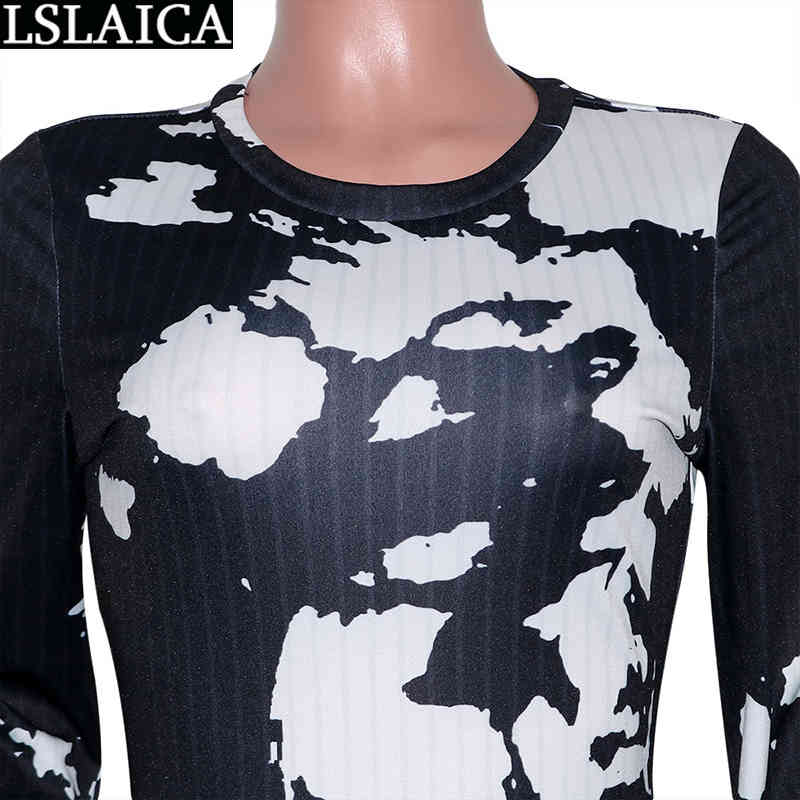 Fashion Loungewear Women Fitness Tracksuit Printing Jumpsuits for Long Sleeve Skinny Casual Enterizos Para Mujer 210520