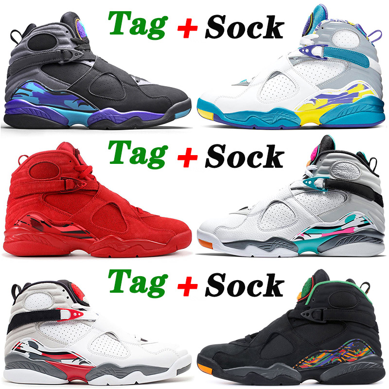 Basketball Shoes 8 8s VIII Top Quality Jumpman Valentines Day South Beach Aqua Black Mens Womens Playoff Retro Sports Trainers Sneakers 40-47
Basketball Shoes 8 8s VIII Top Quality Jumpman Valentines Day South Beach Aqua Black Mens Womens Playoff Retro Sports Trainers Sneakers 40-47