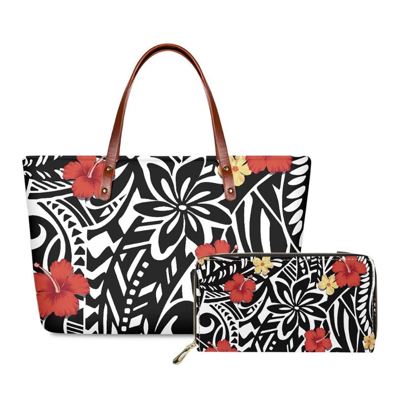 Duffel Bags Hycool Women's Bag Polynesian Tribal Hawaii Flower Tote Luxury Handbag 2022 Big Leather Wallet Clutch Set, Custom z21 
Duffel Bags Hycool Women's Bag Polynesian Tribal Hawaii Flower Tote Luxury Handbag 2022 Big Leather Wallet Clutch Set, Custom z21