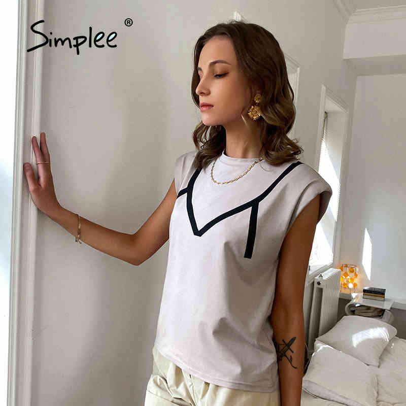 High Street sleeveless t shirt women Fashion female basic tops ladies chic oneck summer Casual streetwears 210406