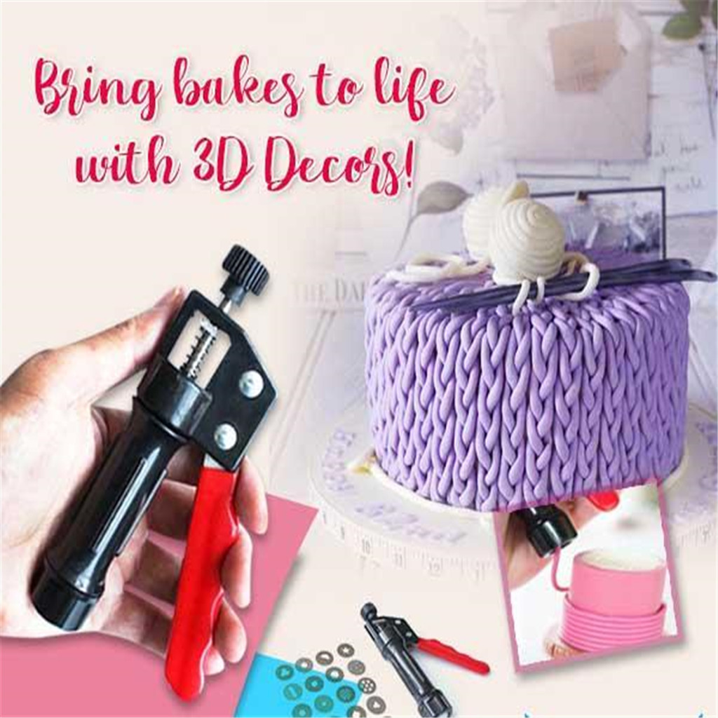 Cake tools fondant cream squeezing mud ceramic like mud shake decoration extrusive dessert + 21pcs mixes cakes in various ways