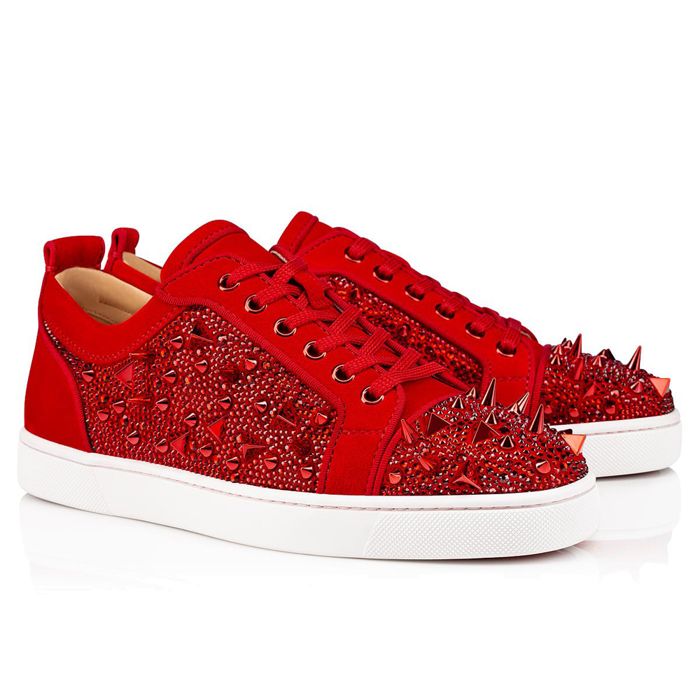 Luxury Elastikid Red Bottom Shoes Roller-Boat Men's Flats Casual Reds Bottoms Loui Junior Pik Strass Orlato Flat Spikes Classic Men Women Crystal Design Sneakers, #1
Luxury Elastikid Red Bottom Shoes Roller-Boat Men's Flats Casual Reds Bottoms Loui Junior Pik Strass Orlato Flat Spikes Classic Men Women Crystal Design Sneakers, #1