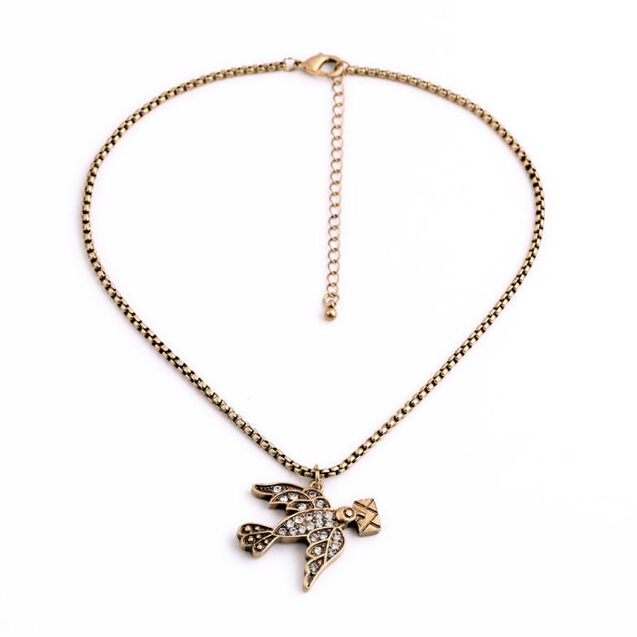 Pendant Necklaces Slimmer Box Chain Dove Of Peace Necklace Greece Style Affordable Accessory, Silver
Pendant Necklaces Slimmer Box Chain Dove Of Peace Necklace Greece Style Affordable Accessory, Silver