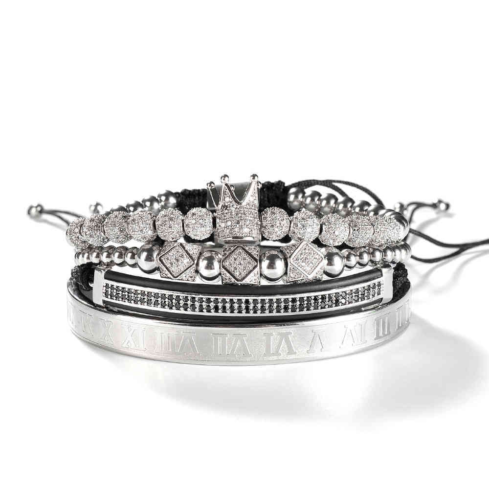 F172 bijoux luxe en gros personnalisé plaqué or 18 carats bracelet réglable ensemble homme couronne perles bracelet bracelet pour cadeaux
F172 bijoux luxe en gros personnalisé plaqué or 18 carats bracelet réglable ensemble homme couronne perles bracelet bracelet pour cadeaux