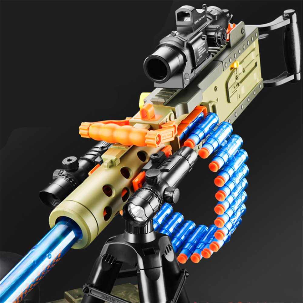 M2 M249 Soft Bullet Chain Toy Gun Blaster Pistol Boy Birthday Gift CS Fighting Game Safety Suction Plate